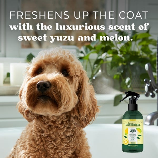 TropiClean Essentials Yuzu Oil Refreshing Spray For Dog - 8oz - Maokids Pet