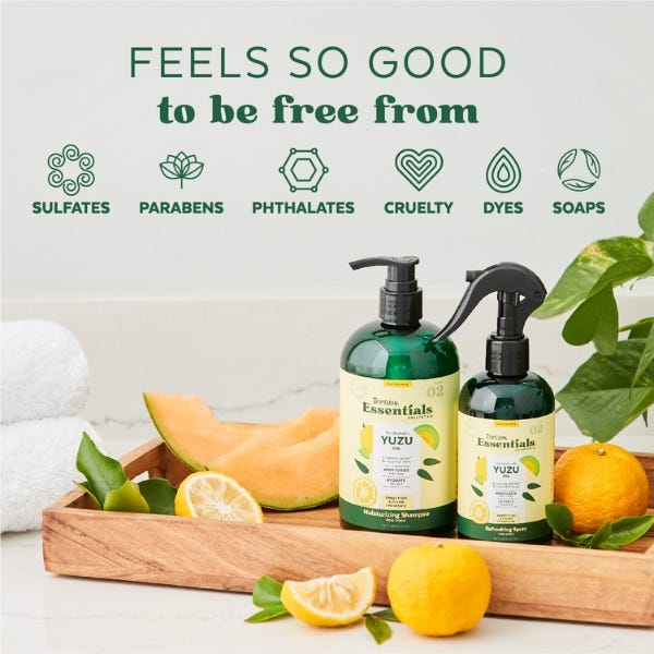 TropiClean Essentials Yuzu Oil Moisturizing Shampoo For Dog - 16oz - Maokids Pet