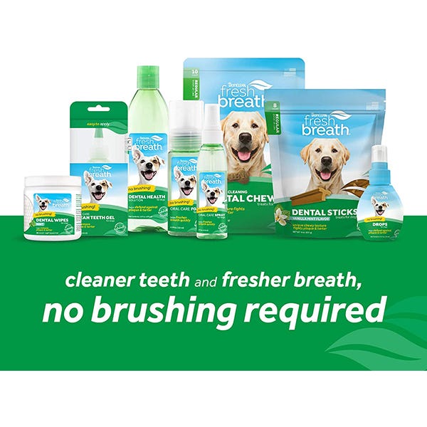 TropiClean Fresh Breath Clean Teeth Gel For Dog - 2oz - Maokids Pet