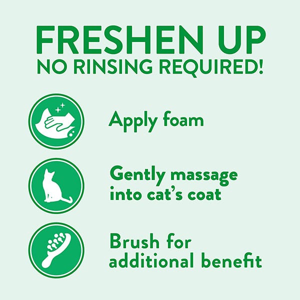 Tropiclean Dander Reducing Waterless Shampoo for Cats - 7.4oz - Maokids Pet