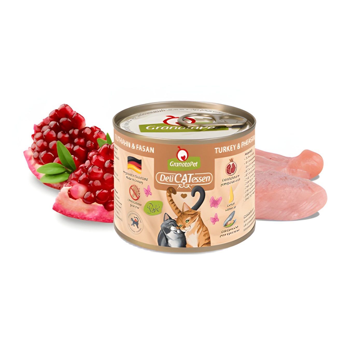 Granatapet DeliCATessen Cat Wet Food - Turkey & Pheasant 200g - Maokids Pet