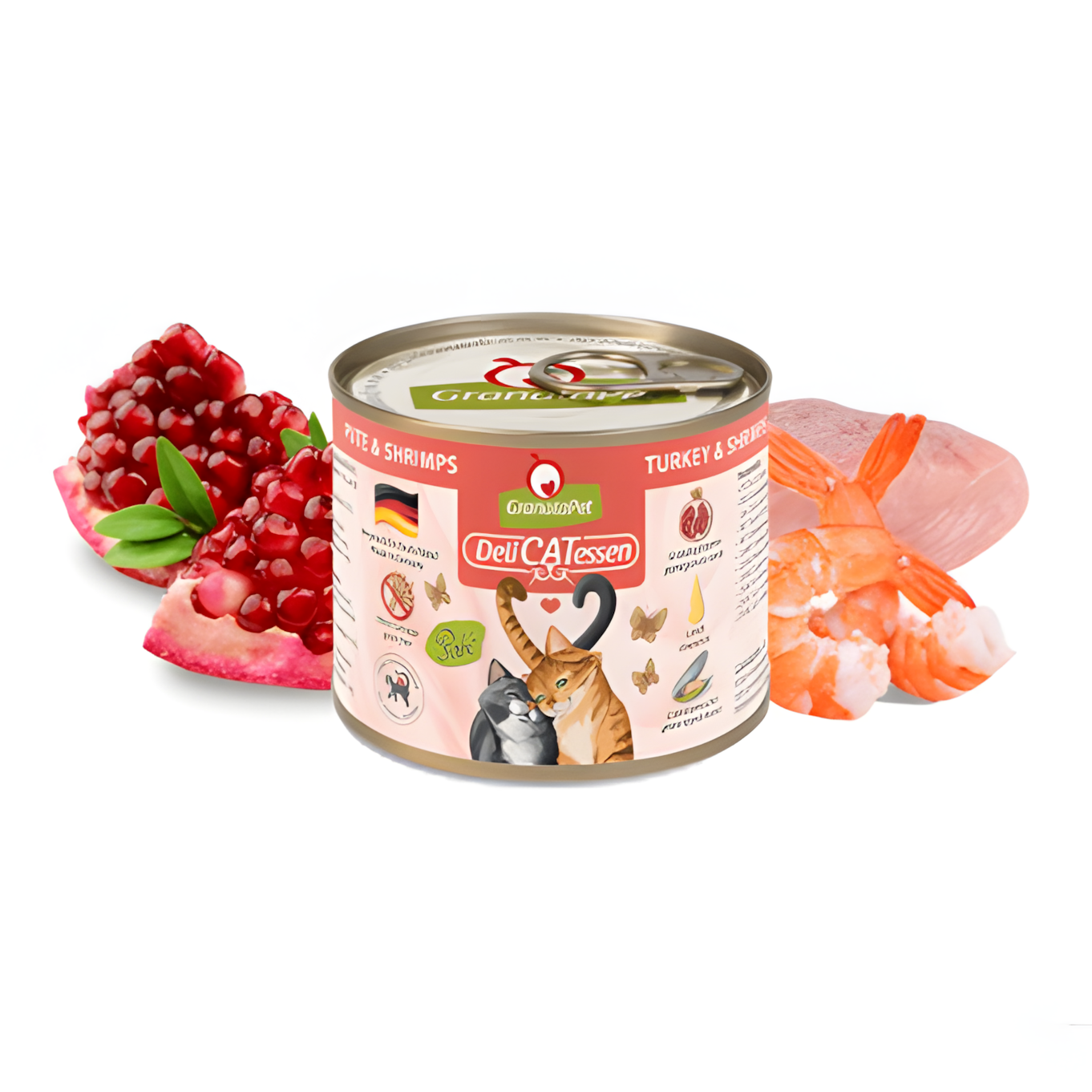 Granatapet DeliCATessen Cat Wet Food - Turkey & Shrimps 200g - Maokids Pet