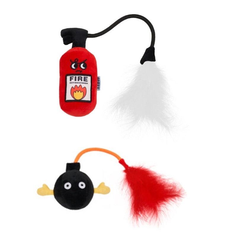 Purlab Fire Fighting Team Series Catnip Cat Toy - 2 Style - Maokids Pet