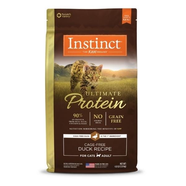 Instinct Ultimate Protein Grain-Free Cage-Free Duck Recipe for Cats - Maokids Pet