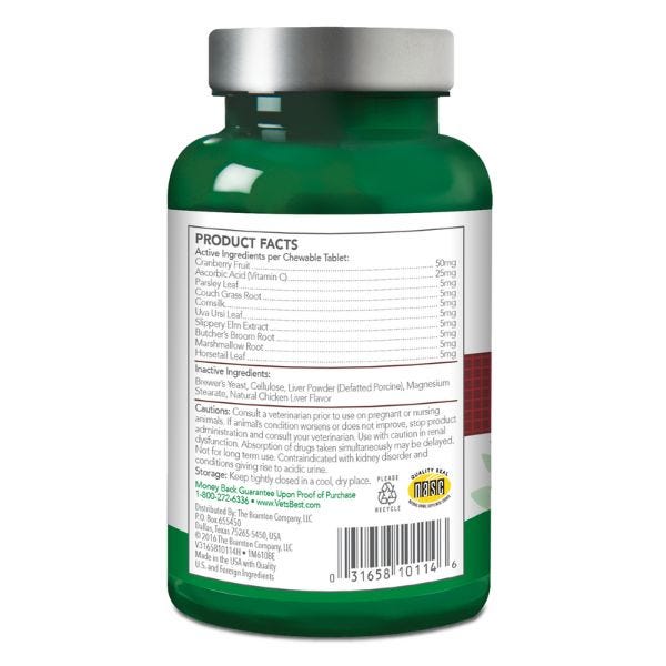 Vet's Best Urinary Tract Support Tablets for Cats - 60 tablets - Maokids Pet