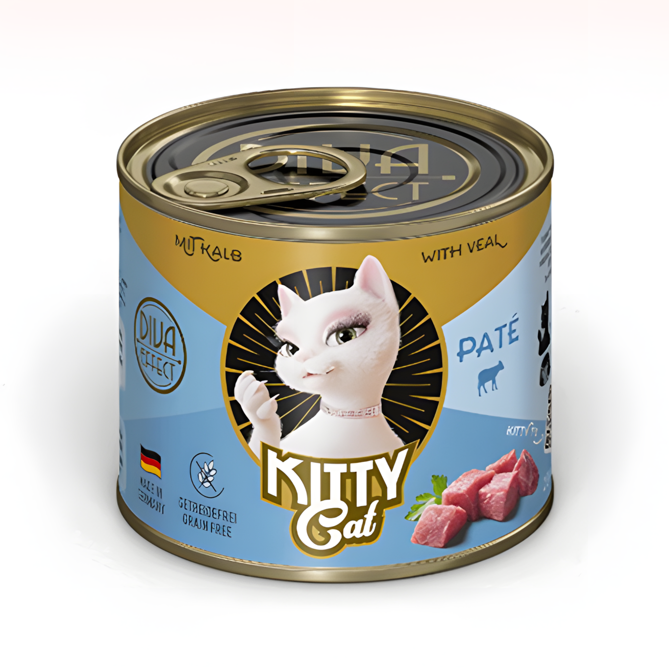 KittyCat Cat Wet Food - Veal 200g - Maokids Pet