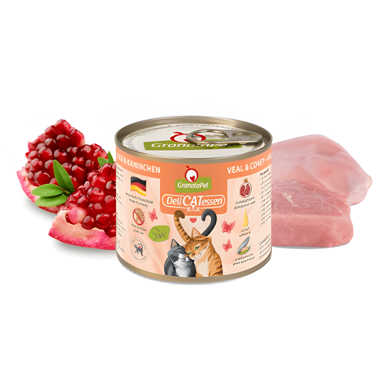 Granatapet DeliCATessen Cat Wet Food - Veal & Coney 200g - Maokids Pet