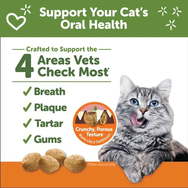 Whimzees Natural Dental Treats for Cats - Chicken Flavour