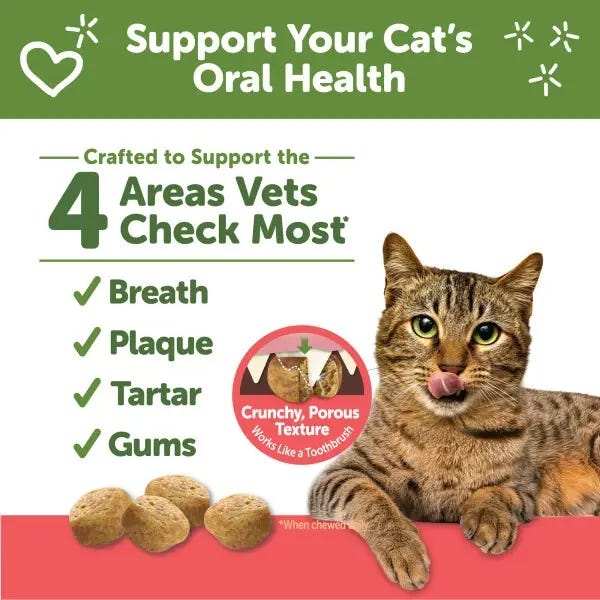 Whimzees Natural Dental Treats for Cats - Chicken & Salmon Flavour