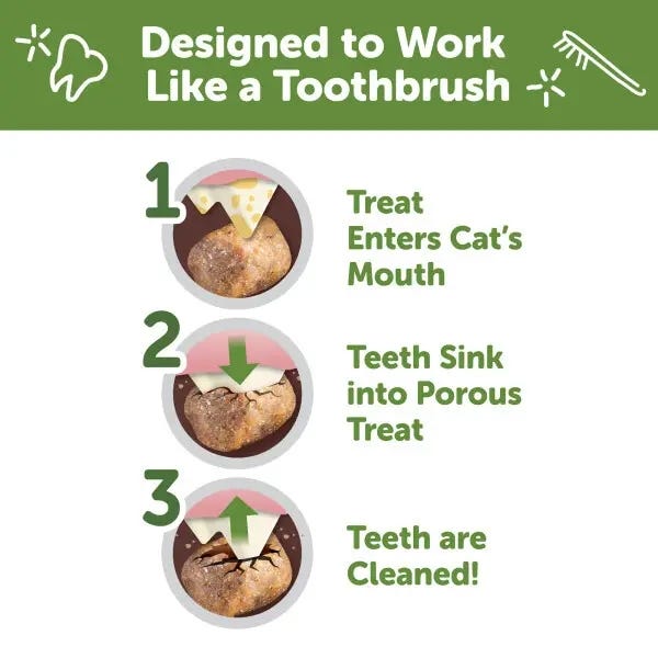 Whimzees Natural Dental Treats for Cats - Chicken & Tuna Flavour