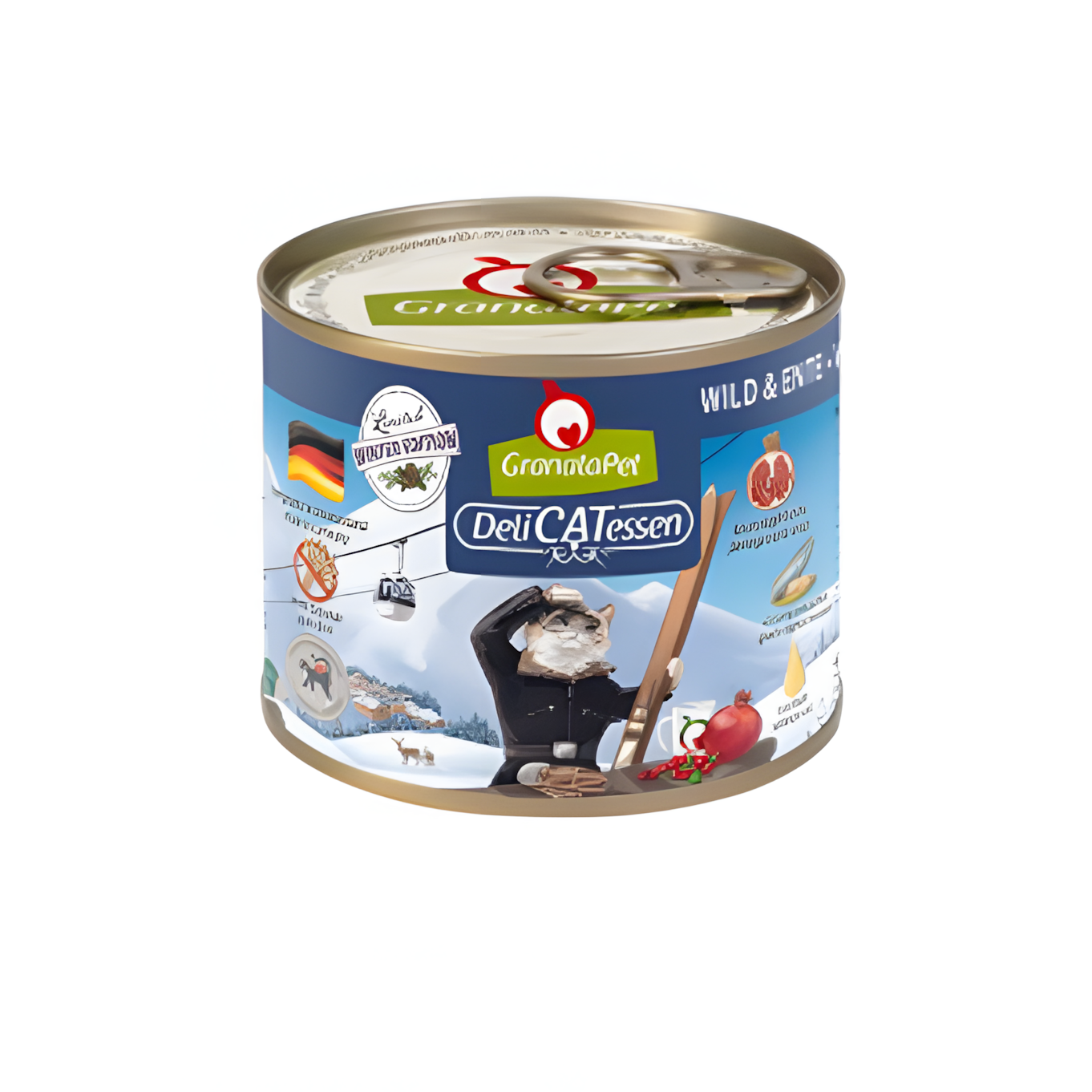 Granatapet DeliCATessen Cat Wet Food - Limited Winter Edition 2023 - Venison & Duck 200g - Maokids Pet