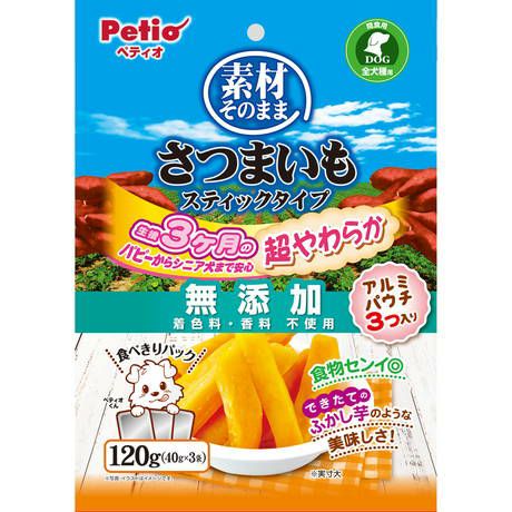 Petio Soft Sweet Potato Dog Treats - Sticks Type