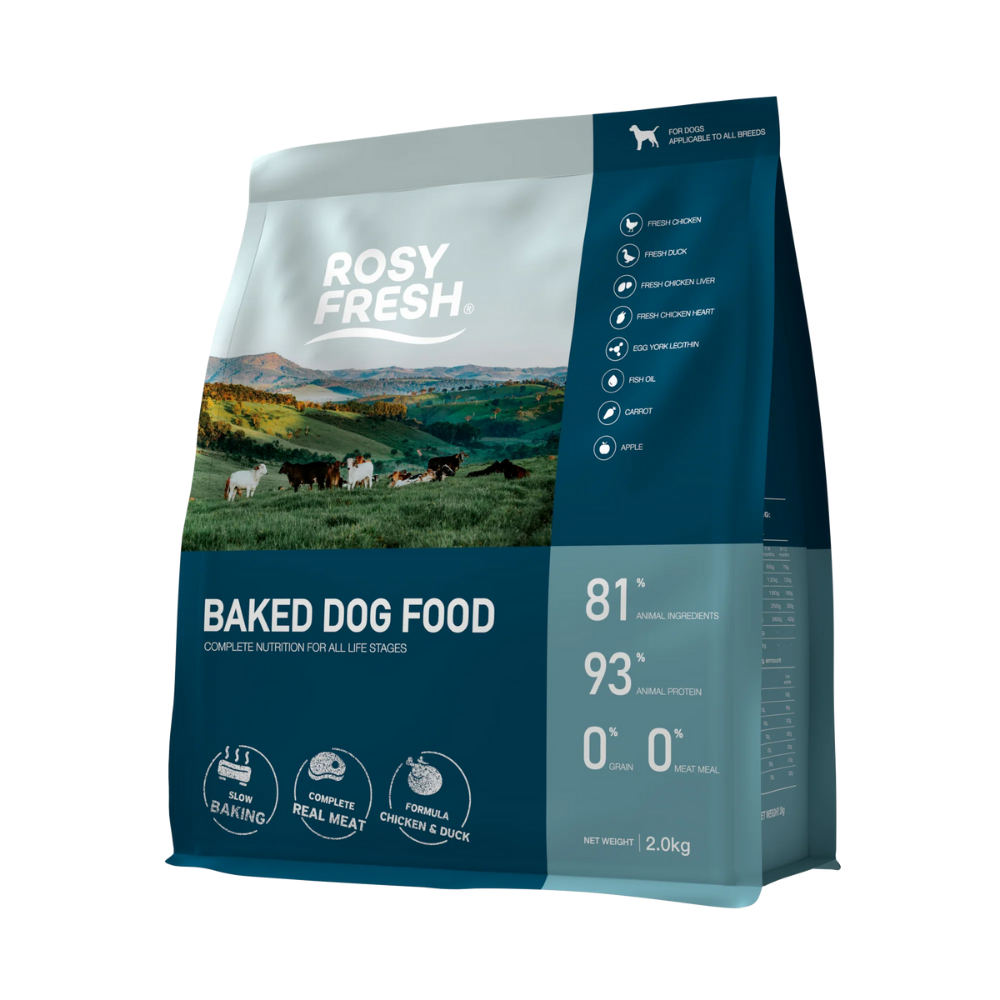 Rosy Fresh Chicken & Duck Recipe Baked All Life Stage Dog Dry Food