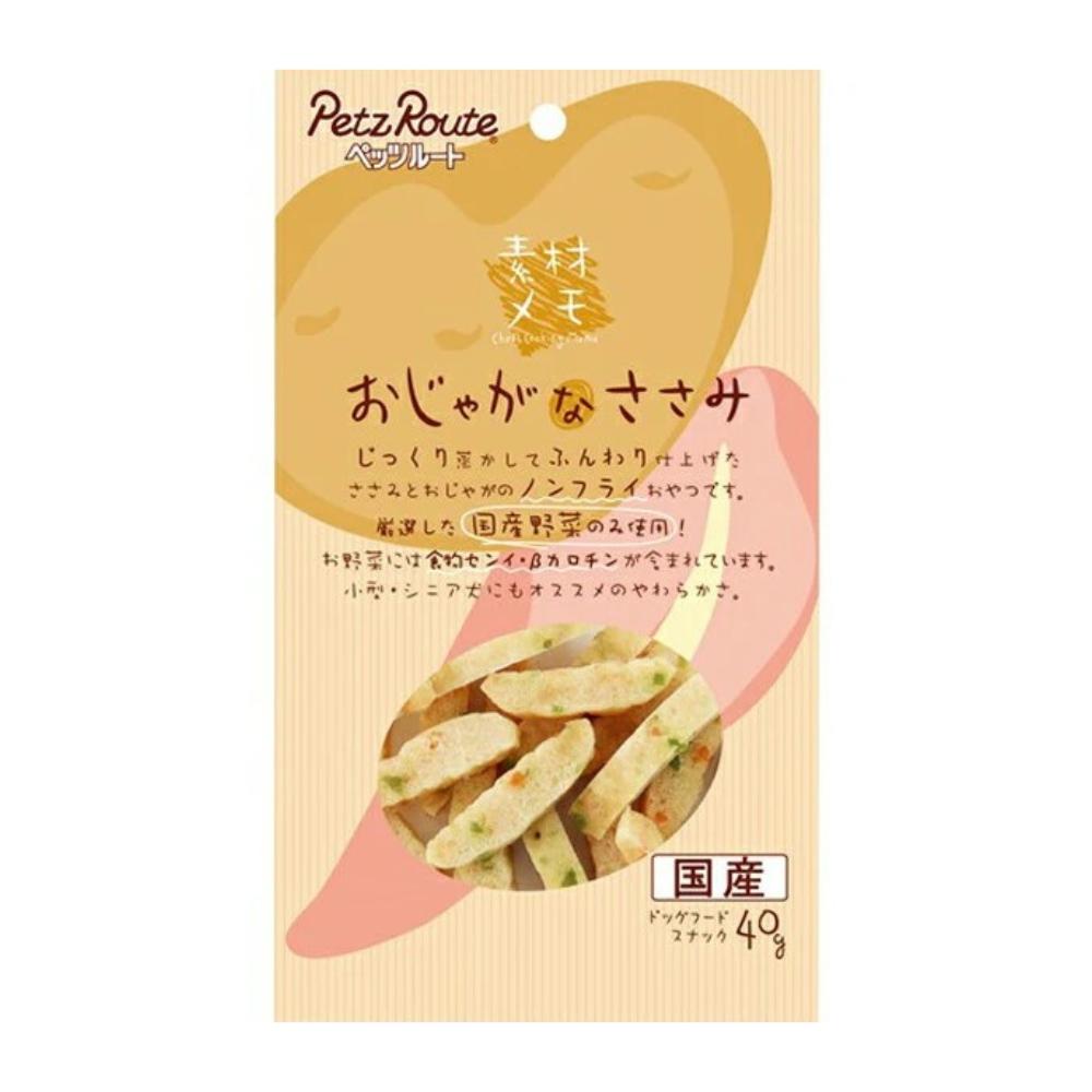 日本Petzroute 狗狗专用 柔软鸡肉番薯蔬菜条 一袋40g