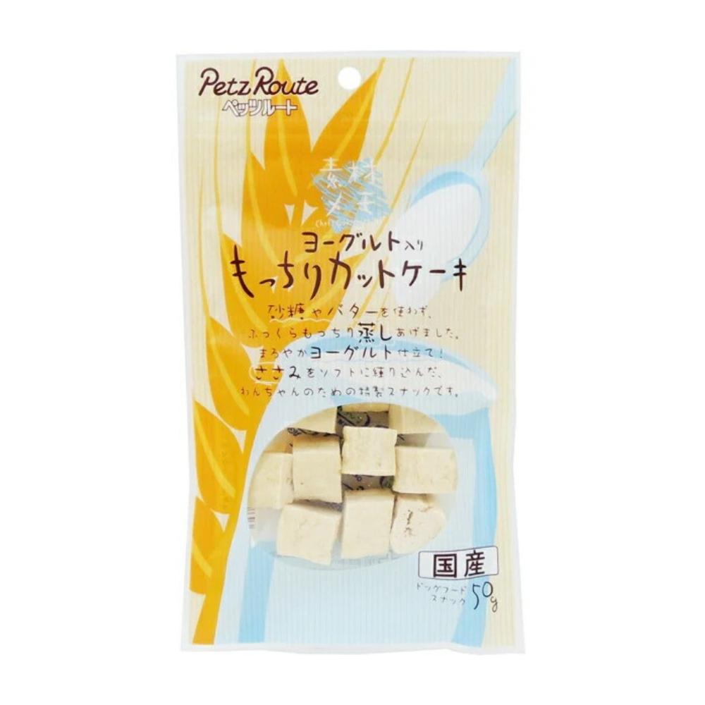 日本Petzroute 狗狗专用 方形松软奶蛋糕 酸奶口味 一口一个 一袋50g 