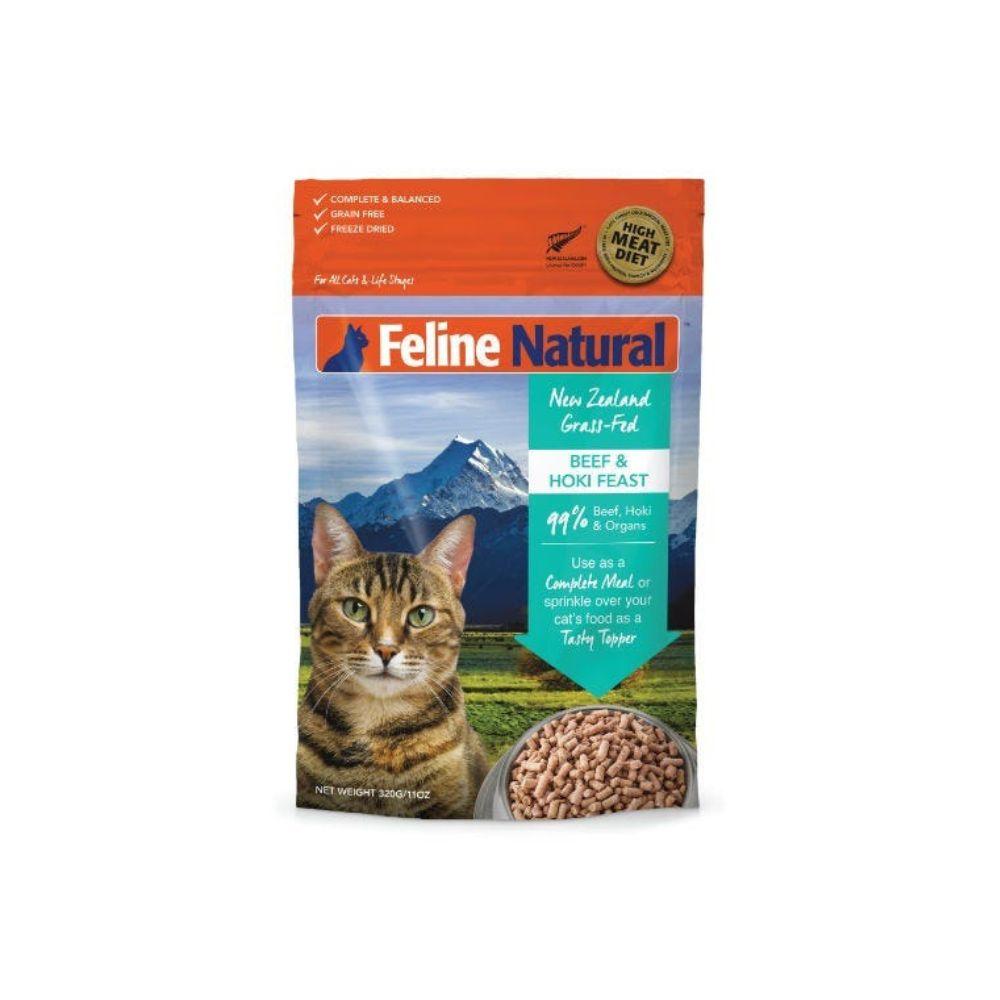 Feline Natural Raw Freeze-Dried Beef & Hoki Feast