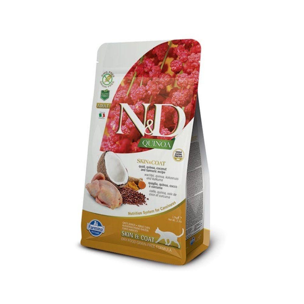 Farmina N&D Quinoa Functional Feline Cat Food - Skin & Coat Quail