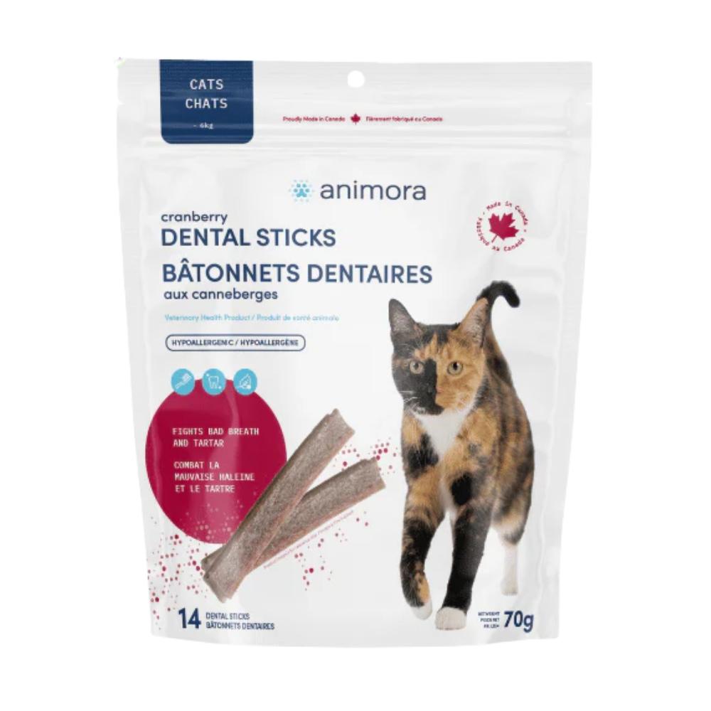 Animora 猫咪专用 蔓越莓磨牙棒洁牙棒 下尿路呵护  一袋14根70g