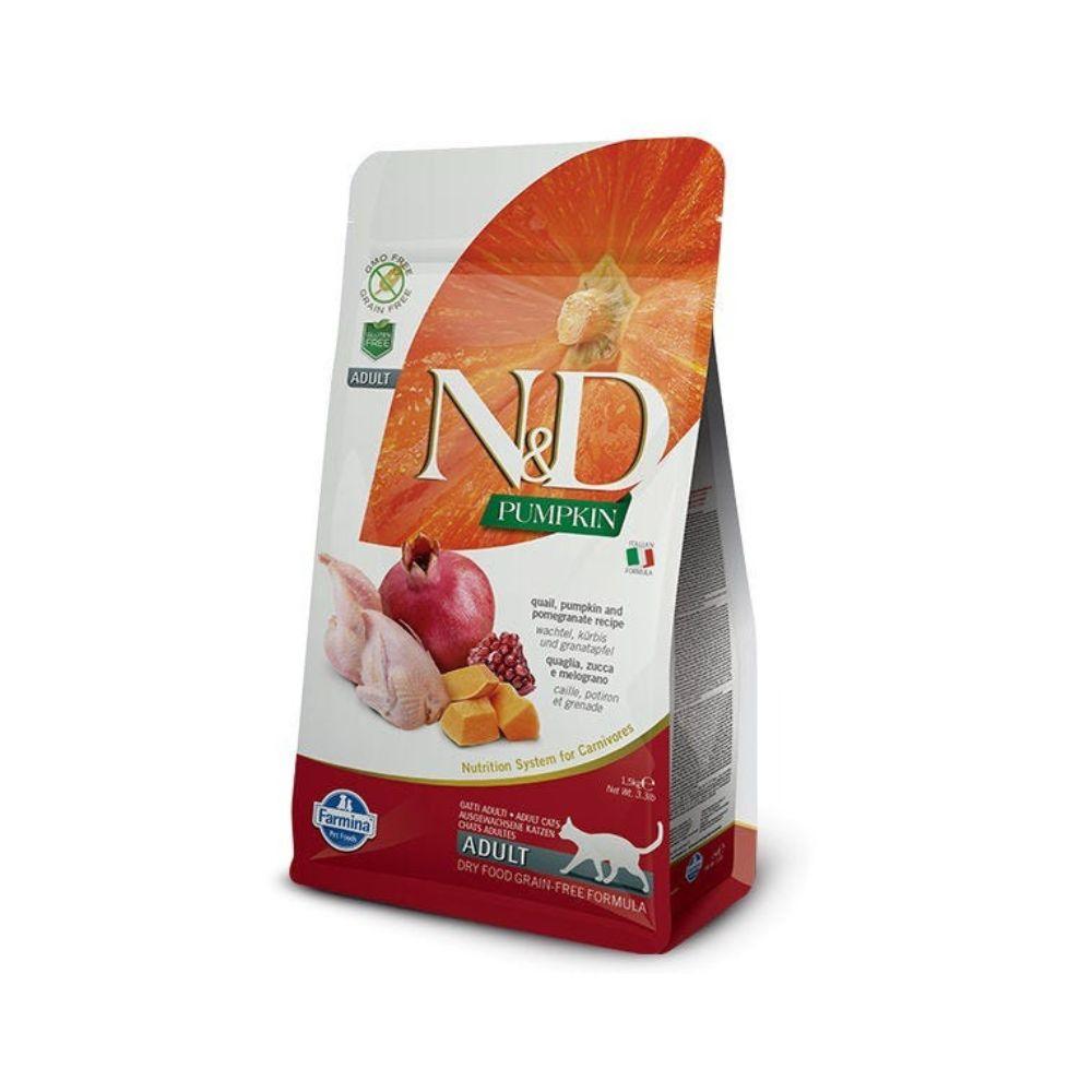 Farmina N&D Pumpkin Feline Adult Cat Food Formula - Quail and Pomegranate