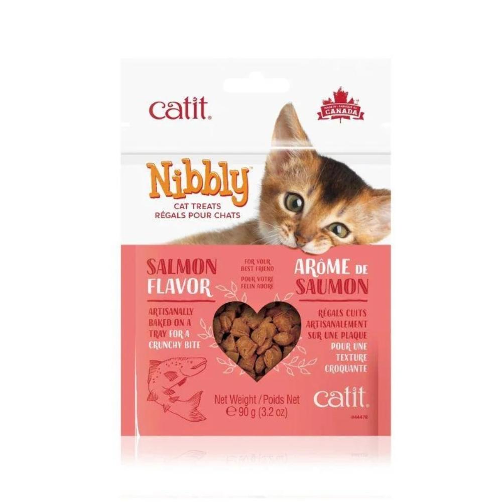 Catit 猫咪专用 酥脆小粒零食 三文鱼口味可选 一袋90g