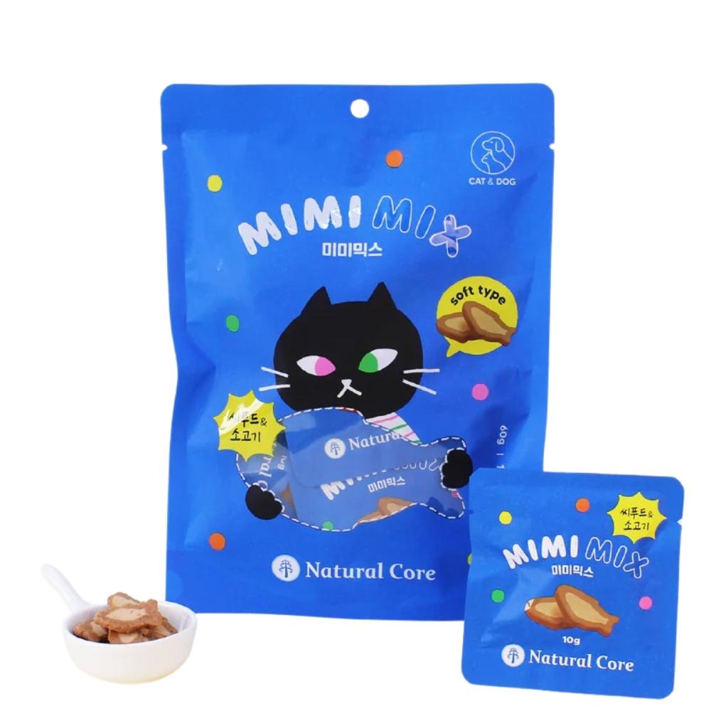 Natural Core Soft Beef & Seafood Biscuits Cat Treats