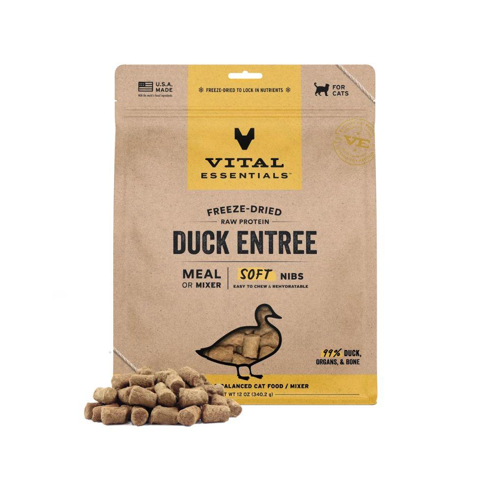Vital Essentials Freeze-Dired Duck Soft Nibs For Cats