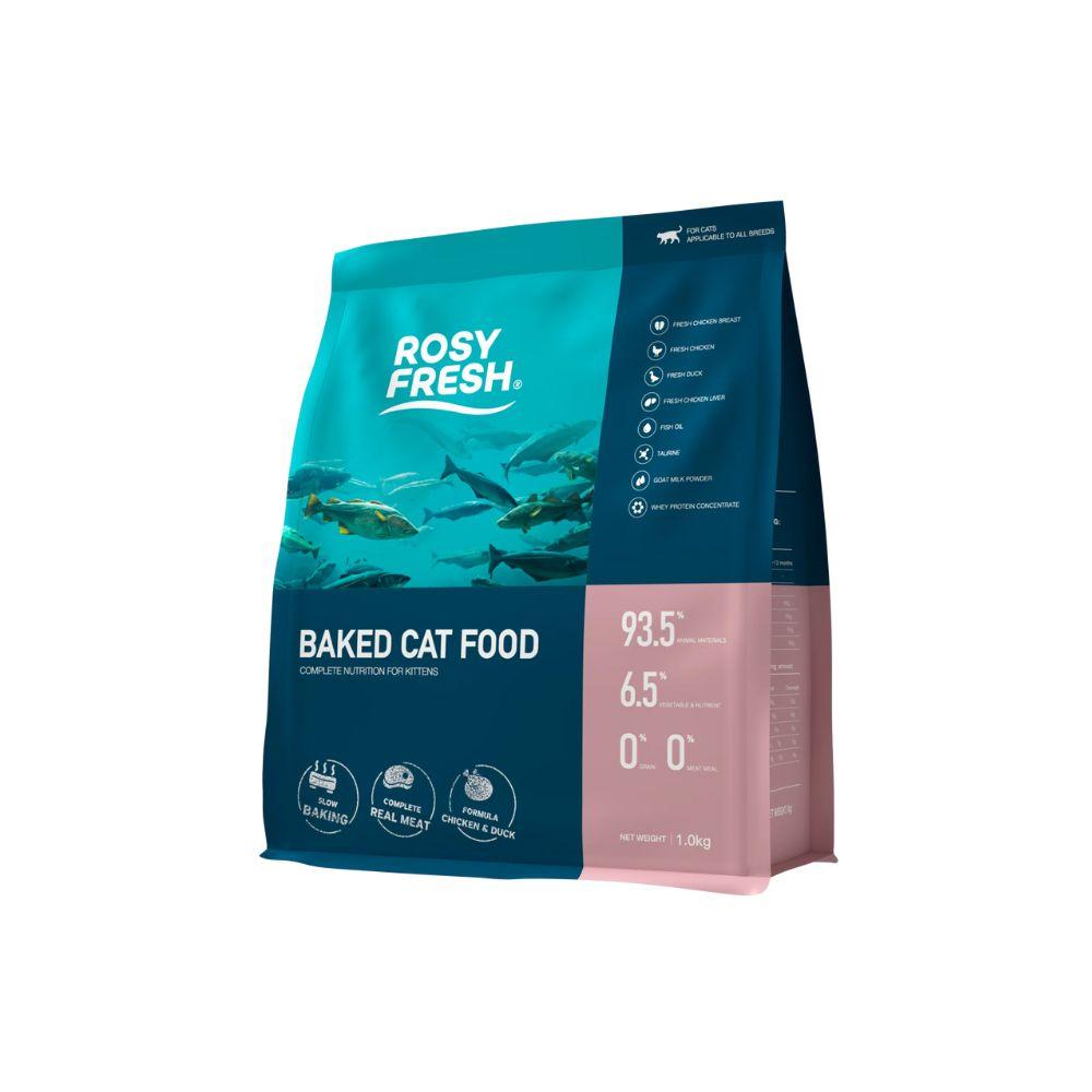 Rosy Fresh Chicken & Duck Recipe Baked Kitten Food