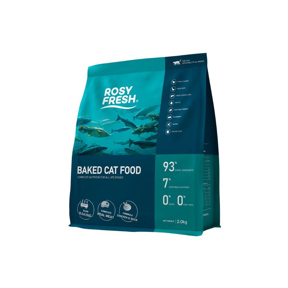Rosy Fresh Chicken & Duck Recipe All Life Stage Baked Cat Dry Food