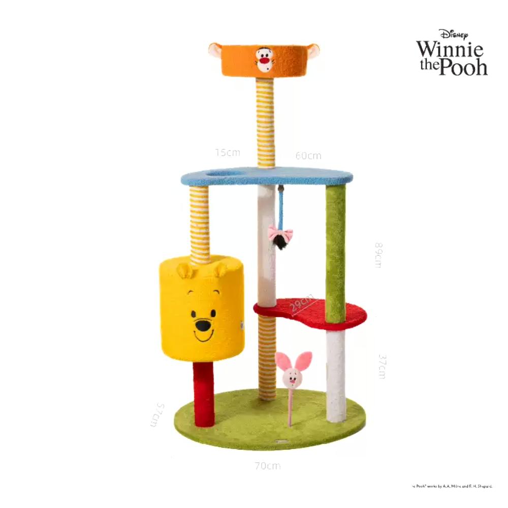 Petsville派思维 迪士尼小熊维尼系列 猫爬架猫窝猫树一体大型猫架多层不占地磨爪宠物窝