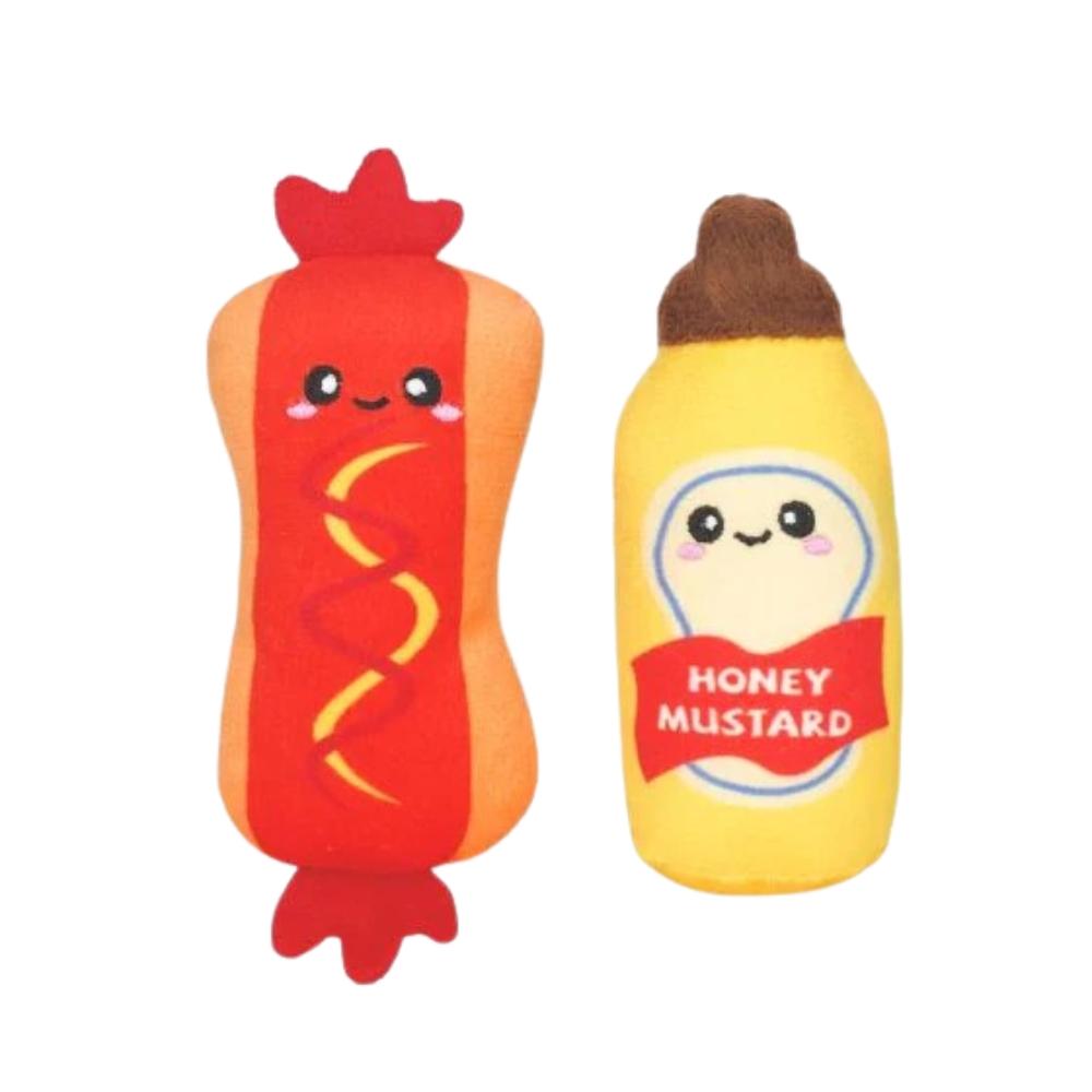 Hugsmart Meow Buddies Kitten Party 2pk - Hot Dog & Mustard