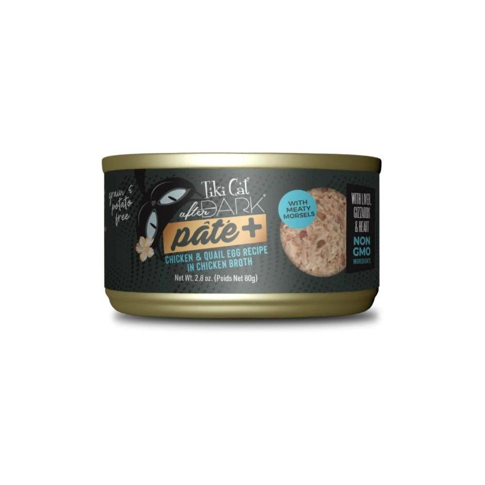 Tiki Cat After Dark Pate+ Wet Cat Food - Chicken & Quail Egg