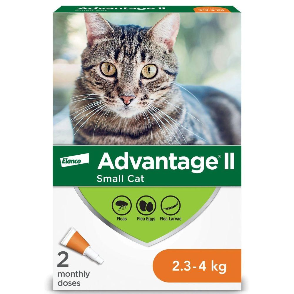 Advantage II Flea Treatment for Cats - 2.3kg - 4kg