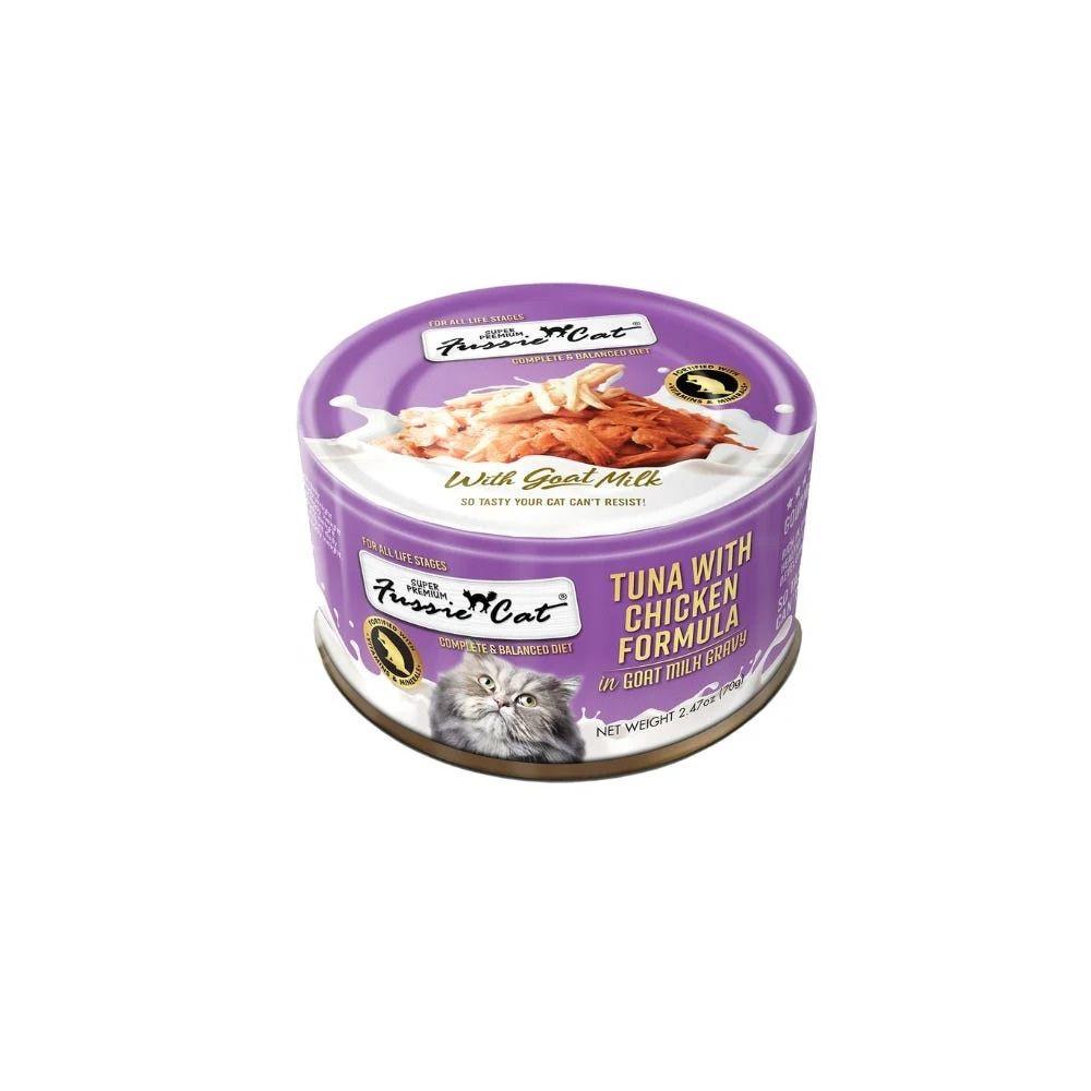 Fussie Cat Tuna with Chicken Formula in Goat Milk Gravy