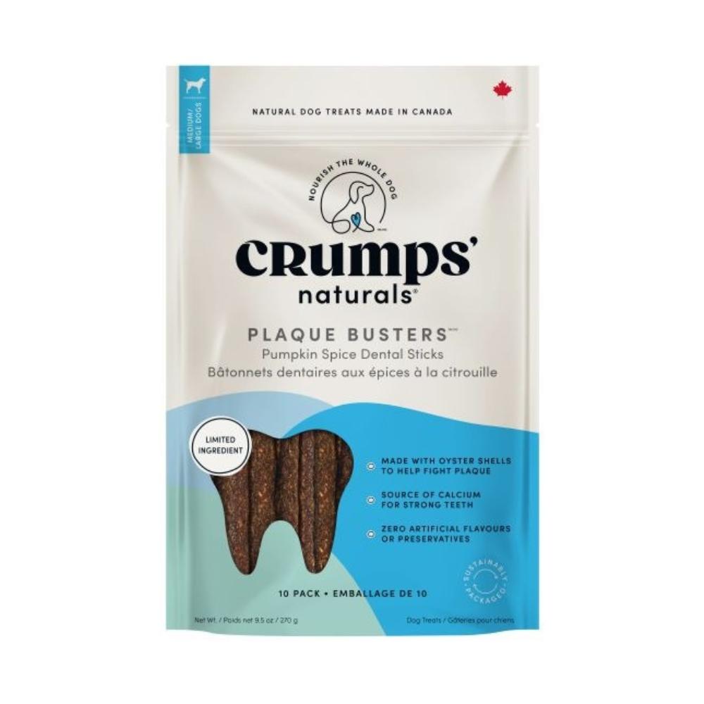 Crumps' Natural Plaque Busters With Pumpkin Spice - Dog Dental Chews