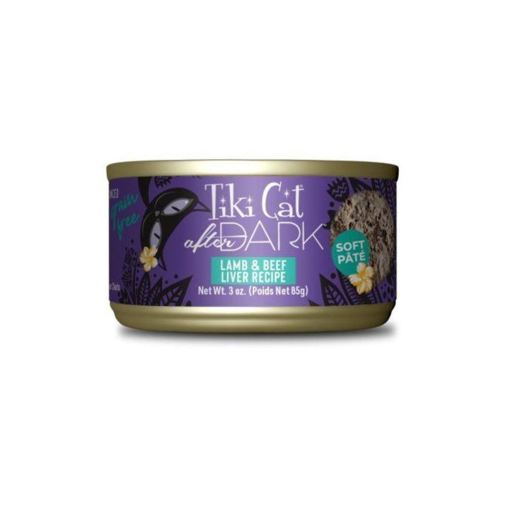 Tiki Cat After Dark Grain Free Soft Pate Lamb & Beef Liver Recipe Cat Wet Food