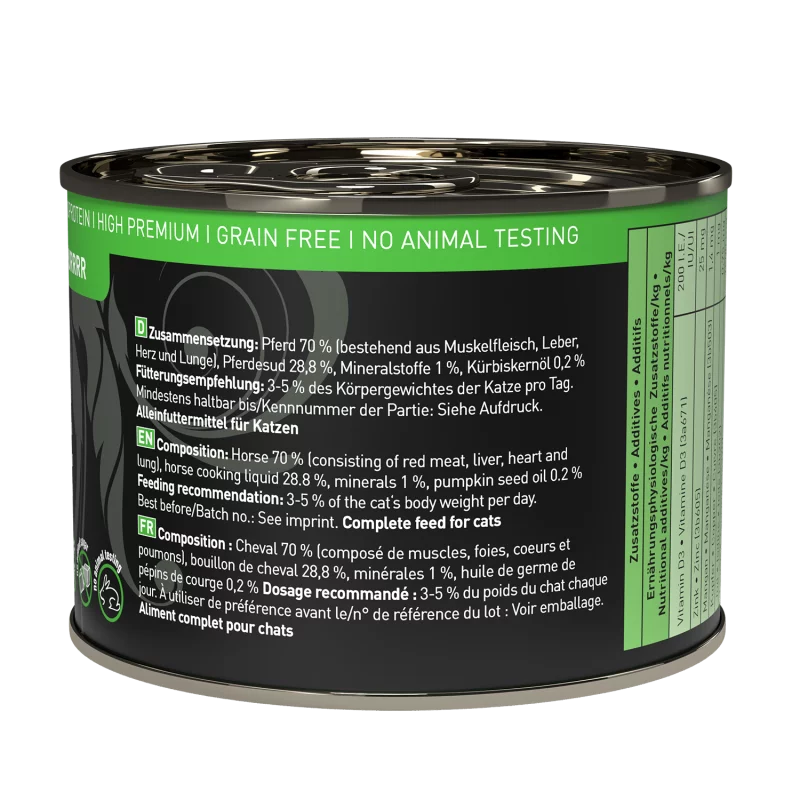 Catz Finefood Purrrr N °123 Pure Horse Cat Wet Food