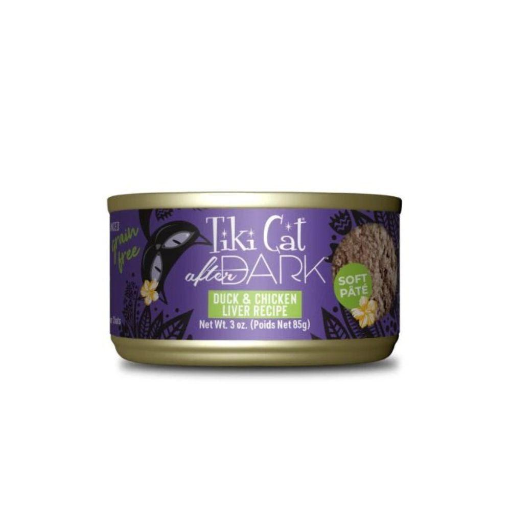 Tiki Cat After Dark Grain Free Soft Pate Duck & Chicken Liver Recipe Cat Wet Food