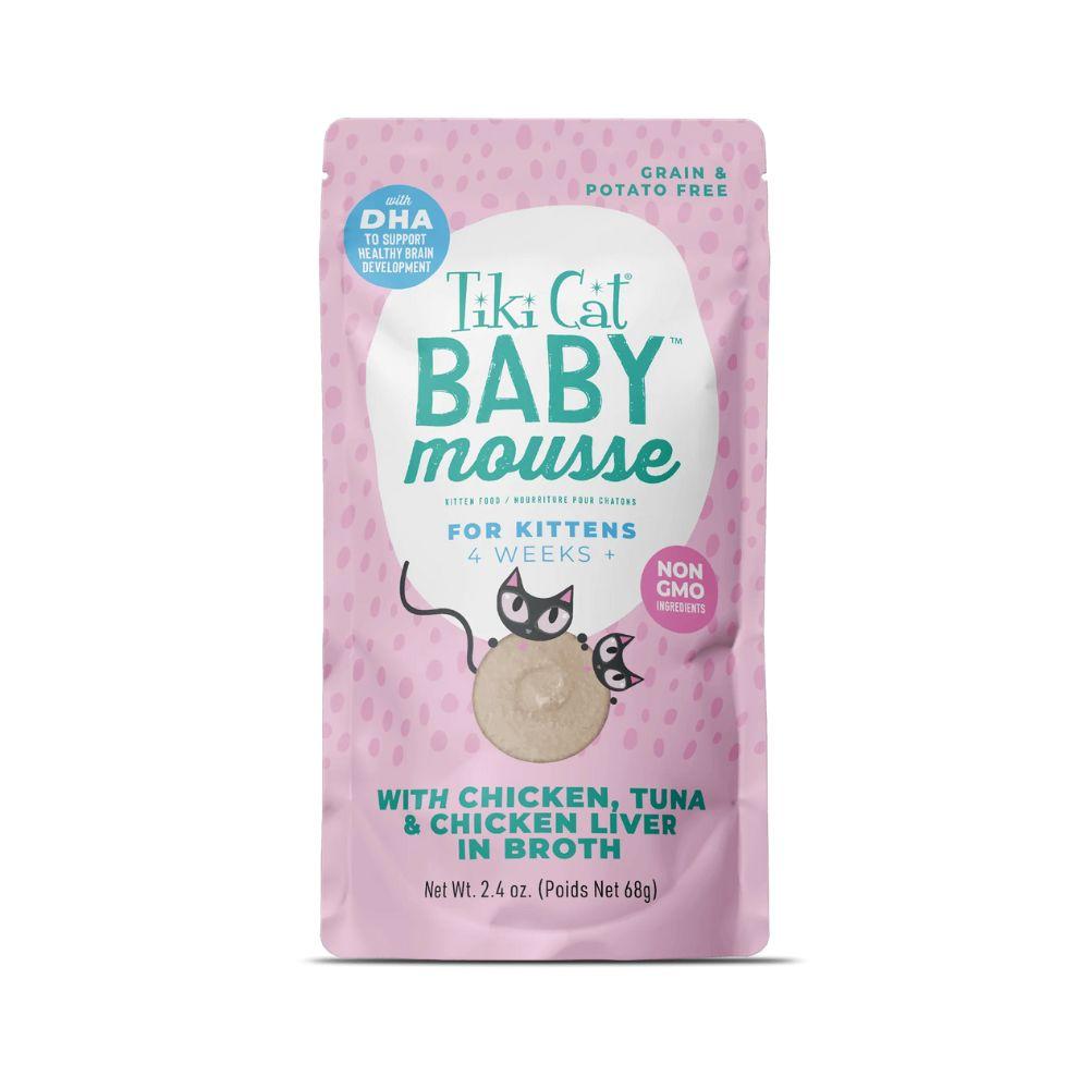 Tiki Cat Baby系列 幼猫慕斯主食餐包 鸡肉吞拿鱼鸡肝配方