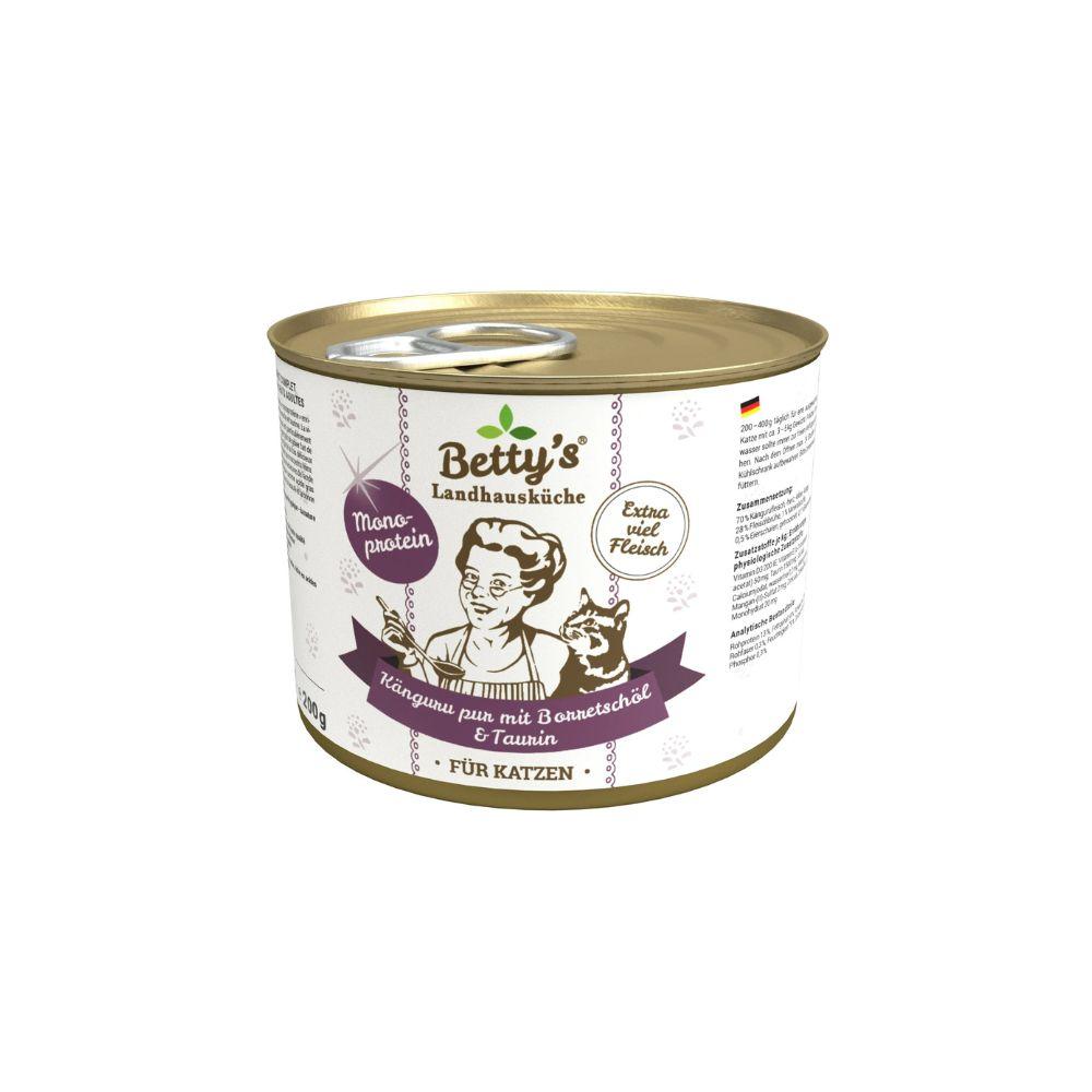 Betty's Country Kitchen Cat Wet Food - Kangaroo Pure & Borage Oil