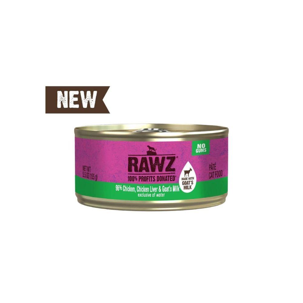 Rawz with Goat Milk 96% Chicken & Chicken Liver Canned Cat Food