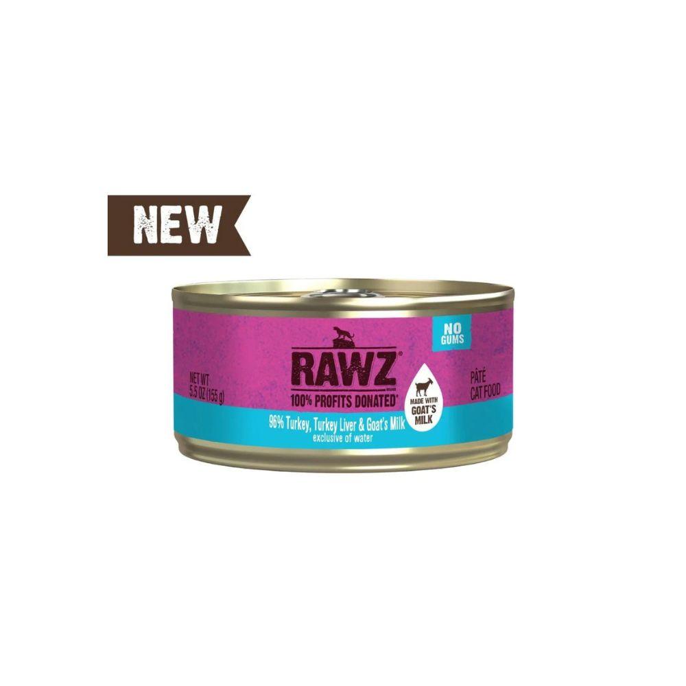 Rawz with Goat Milk 96% Turkey & Turkey Liver Canned Cat Food