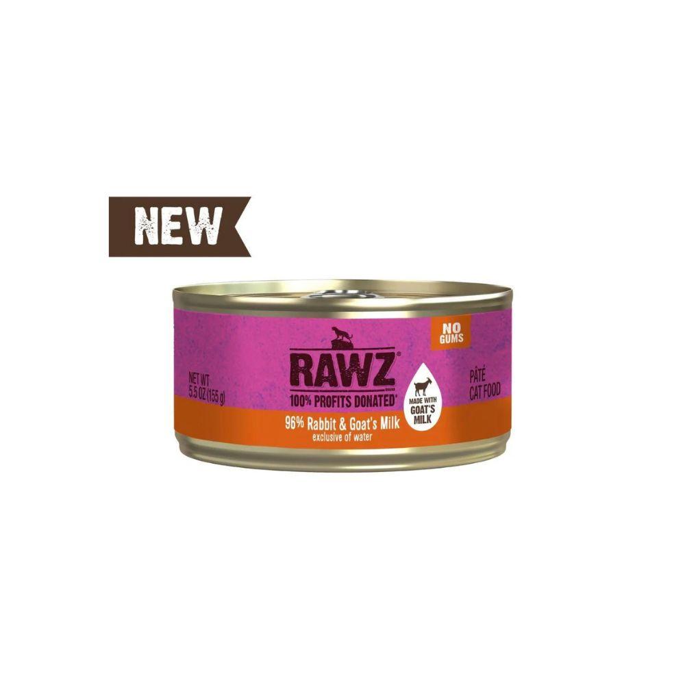 Rawz with Goat Milk 96% Rabbit Canned Cat Food