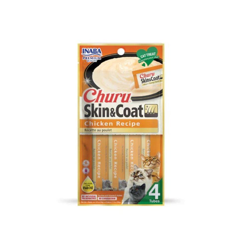 Inaba Churu Skin & Coat Cat Treat - Chicken Recipe