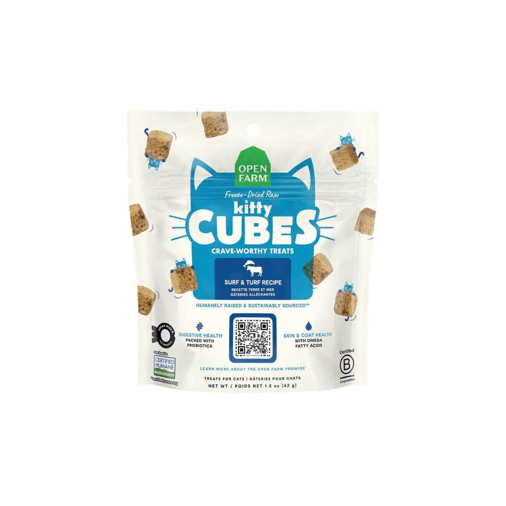 Open Farm 猫咪专用 方块脆脆冻干 白身鱼牛肉三文鱼 一袋1.5oz