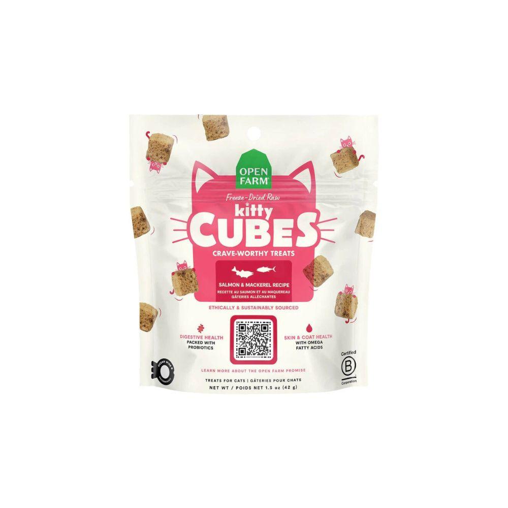 Open Farm Kitty Cubes Freeze Dried Raw Salmon & Mackerel Cat Treats