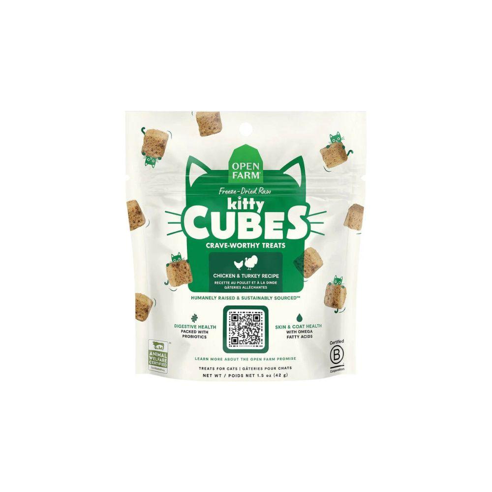 Open Farm Kitty Cubes Freeze Dried Raw Chicken & Turkey Cat Treats
