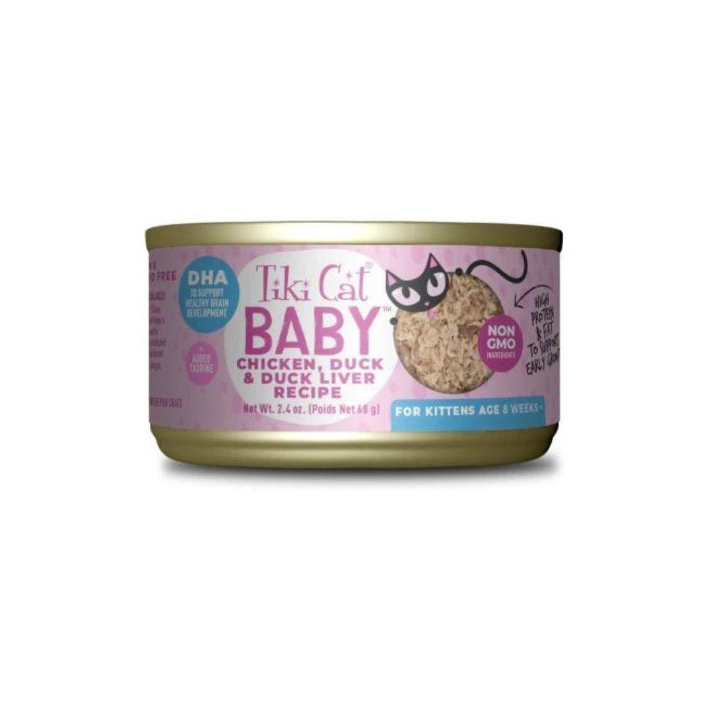 Tiki Cat Baby Kitten Chicken, Duck & Duck Liver Recipe Cat Wet Food