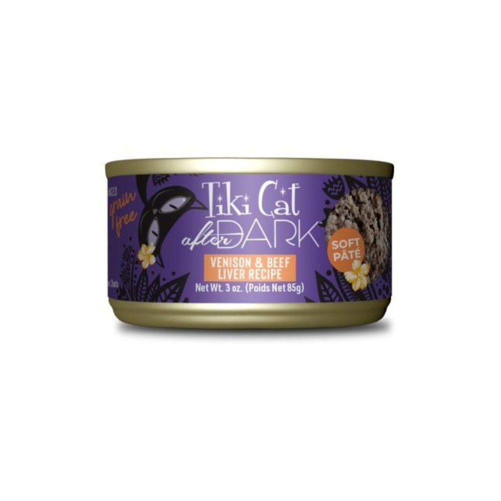 Tiki Cat After Dark Grain Free Soft Pate Venison & Beef Liver Recipe Cat Wet Food
