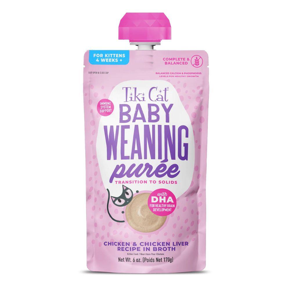 Tiki Cat Baby系列 幼猫舔舔泥 鸡肉鸡肝口味 易舔食好消化吸收 一袋6oz