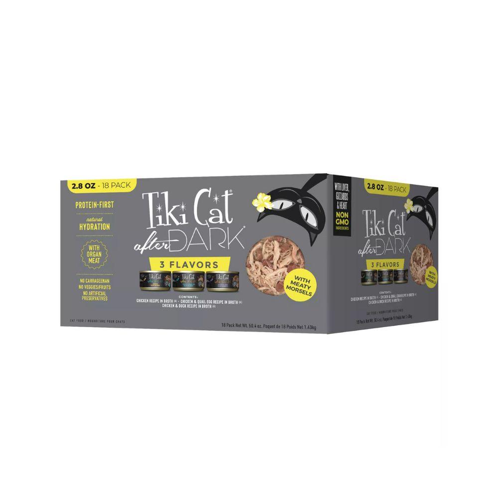 Tiki Cat After Dark Wet Cat Food With Organ Meat - 18 Count Variety Pack
